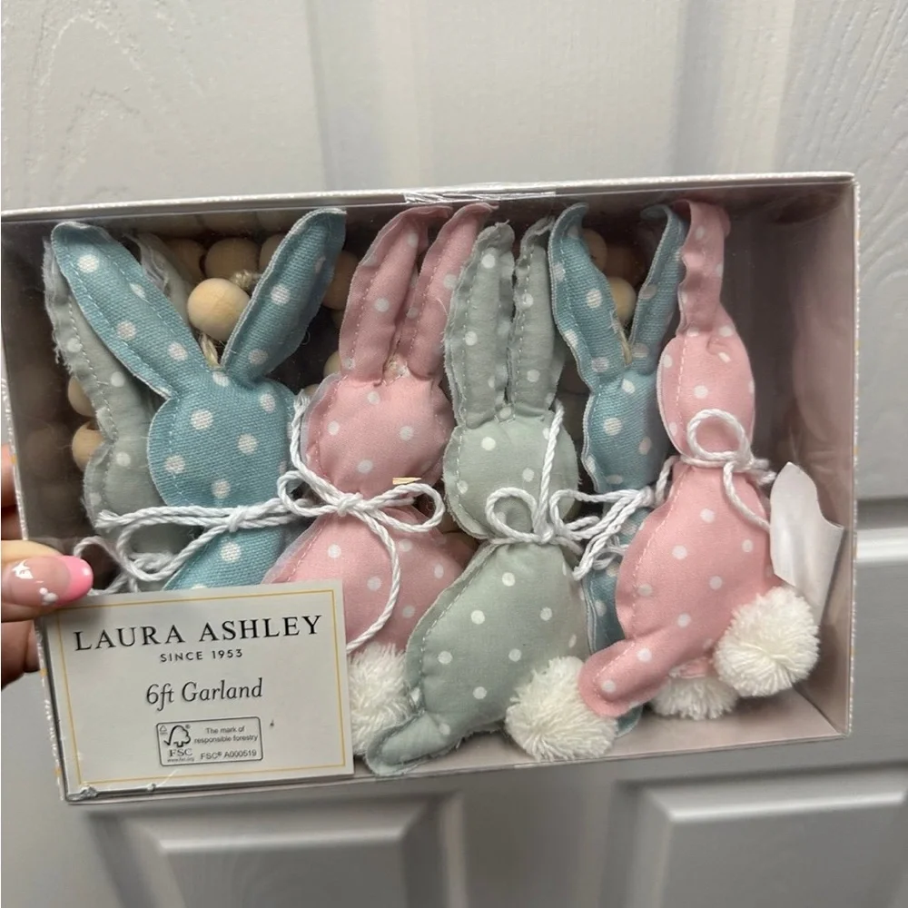 Laura Ashley Pastel Bunny Garland